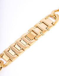 Gold Metal Chain Watch Band 42/44/45mm - link has visual effect only