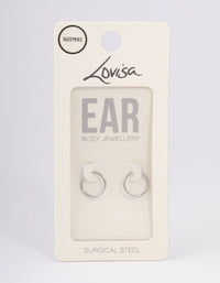 Surgical Steel Sleeper Earrings 10mm - link has visual effect only