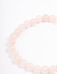 Rose Quartz Ball Bracelet - link has visual effect only