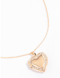 Gold Diamante Twisted Locket Necklace - link has visual effect only