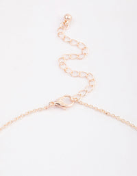 Rose Gold Dainty Pearl Necklace - link has visual effect only