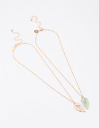 Kids Butterfly Heart BFF Necklace - link has visual effect only