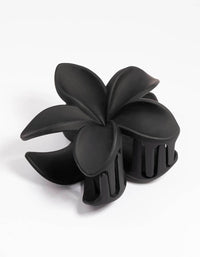 Plastic Black Tropical Flower Claw Clip - link has visual effect only