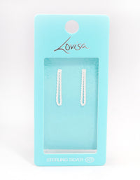 Sterling Silver Loop Dangle Earrings - link has visual effect only