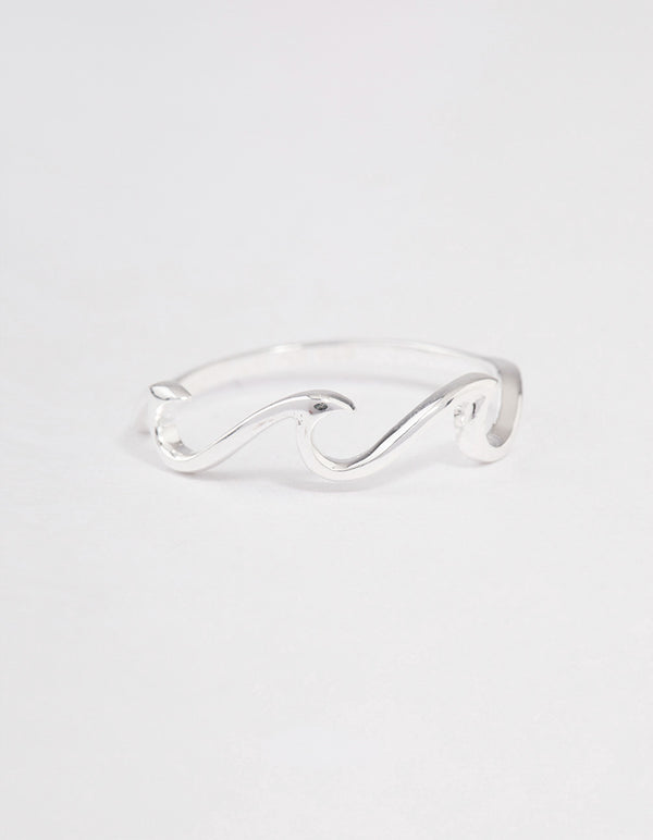 Sterling Silver Ocean Wave Ring