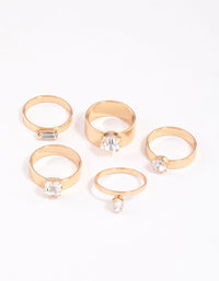 Gold Mixed Shape Clean Ring Pack - link has visual effect only