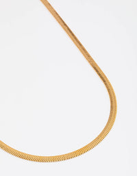 Waterproof Gold Plated Stainless Steel Snake Chain Necklace - link has visual effect only