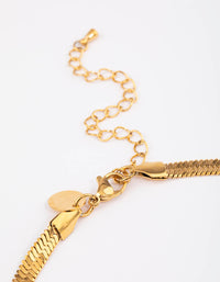 Waterproof Gold Plated Stainless Steel Snake Chain Necklace - link has visual effect only