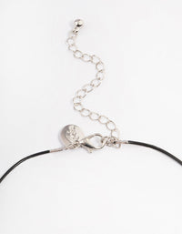 Silver Love Heart Beaded Necklace - link has visual effect only