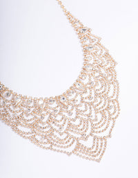 Gold Lattice Cup Chain Necklace - link has visual effect only