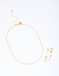 Letter 'G' Gold Plated Initial Customisable Charm Necklace - link has visual effect only