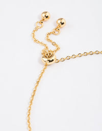 Gold Plated Libra Script Bracelet - link has visual effect only