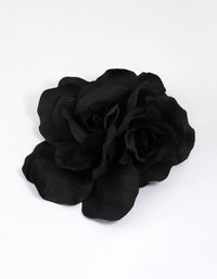 Black Fabric Trio Rose Large Corsage - link has visual effect only