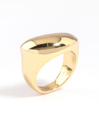 Gold Plated Moon Scoop Ring - link has visual effect only