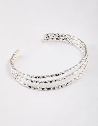 Silver Twisted Triple Row Cuff - link has visual effect only