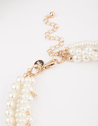 Gold Layered Mixed Pearl Necklace - link has visual effect only