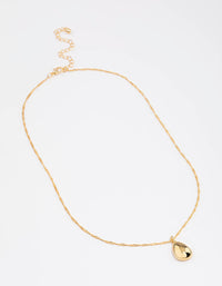 Gold Plated Dainty Drop Twisted Necklace - link has visual effect only