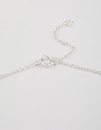 Sterling Silver Trio Round Cubic Zirconia Necklace - link has visual effect only