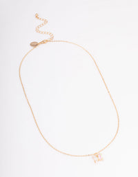 Gold Diamante Butterfly Necklace - link has visual effect only