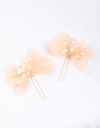 Mixed Pearl & Flower Hair Pin Pack - link has visual effect only