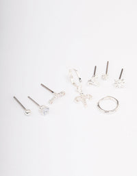 Silver Plated Aries Earring Pack - link has visual effect only