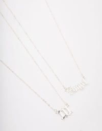 Silver Plated Angel Number '111' Necklace Pack - link has visual effect only