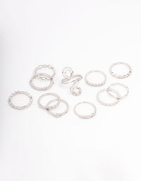 Silver Swirl Multi-Ring Pack - link has visual effect only