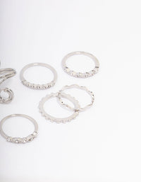 Silver Swirl Multi-Ring Pack - link has visual effect only