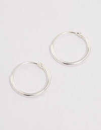 Sterling Silver Hoop Earrings 12mm - link has visual effect only