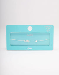 Sterling Silver Infinity Heart Bracelet - link has visual effect only