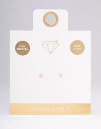 Gold Plated Sterling Silver Baby Star Stud Earrings - link has visual effect only