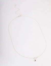 Silver Heart Threaded Necklace - link has visual effect only