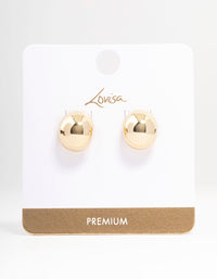 Gold Plated Mini Ball Stud Earrings - link has visual effect only