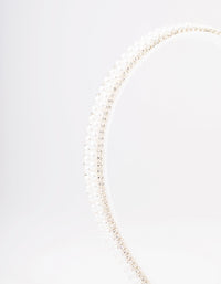 Fabric Pearl & Diamante Classic Headband - link has visual effect only