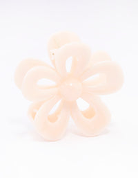 Ivory Flower Hair Claw Clip - link has visual effect only