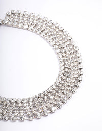 Silver Cup Chain Statement Necklace - link has visual effect only