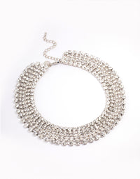 Silver Cup Chain Statement Necklace - link has visual effect only