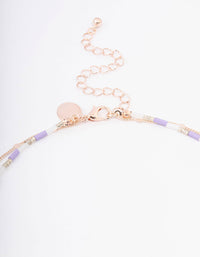 Rose Gold Layered Necklace - link has visual effect only