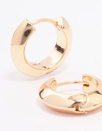 Gold Chunky Small Hoop Earrings - link has visual effect only