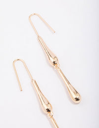 Gold Dripping Metal Drop Earrings - link has visual effect only