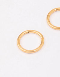 Gold Plated Titanium Sleeper Earrings 10mm - link has visual effect only