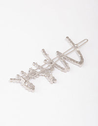 Rhodium Diamante Wifey Hair Clip - link has visual effect only