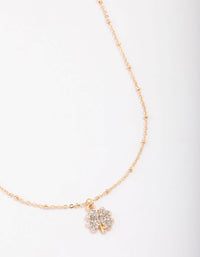 Gold Ball & Diamante Chain Necklace - link has visual effect only