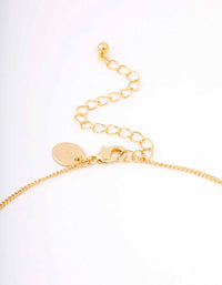 Gold Plated Mary Cross Charm Pendant Necklace - link has visual effect only