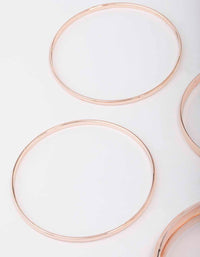 Rose Gold Thick & Thin Bangle 4-Pack - link has visual effect only