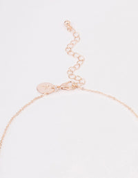 Rose Gold Pave Butterfly Pendant Necklace - link has visual effect only