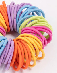 Kids Rainbow Doughnut Hair Elastic Pack - link has visual effect only