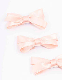 Pink Mini Hair Bows 5-Pack - link has visual effect only