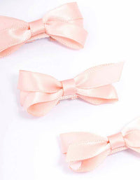 Pink Mini Hair Bows 5-Pack - link has visual effect only