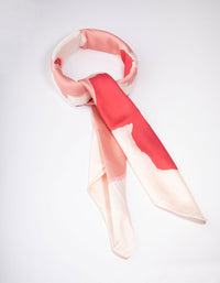 Pink & White Fabric Splatter Scarf - link has visual effect only